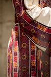 Jaffa Red & Black Embroidery Thobe