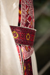 Jaffa Red & Black Embroidery Thobe