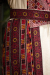 Jaffa Red & Black Embroidery Thobe