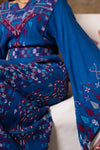 Gaza Blue Embroidery Thobe