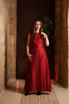Diamond Motif Silk Dress