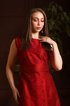 Diamond Motif Silk Dress